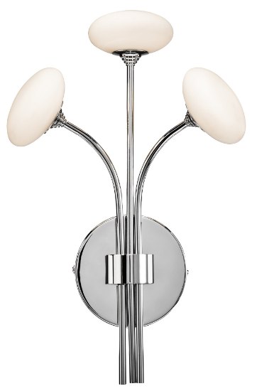 Picture of 228lm Kotton Frosted Glass White Chrome Integrated LED Warm white LED Sconce