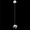 Foto para 40w Icekubez Clear Crackle Glass Chrome G9 1 Light Mini Pendant