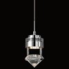 Picture of 432lm Essex Clear Crystal Chrome Integrated LED 1 Light Mini Pendant