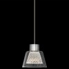 Picture of 301lm Crystal And Clear Glass Chrome Integrated LED 1 Light Mini Pendant