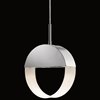 Foto para 35w Anello Etched Acrylic Chrome GU10 2 Light Pendant