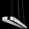 Foto para 1475lm Quell Etched Acrylic Chrome Integrated LED Pendant