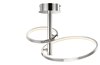 Picture of 927lm Sirkus Etched Acrylic Chrome Integrated LED warm white LED 2 ring (light) semi-flush