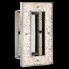 Picture of 817lm Crushed Ice Clear Glass With Crystals Gems Chrome Integrated LED warm white LED 1 (light) Rectangular Sconce