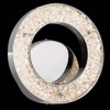 Picture of 905lm Crushed Ice Clear Glass With Crystals Gems Chrome Integrated LED warm white LED 1 (light) Circular Sconce