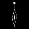 Picture of 2343lm Meridian Etched Acrylic Chrome Integrated LED Foyer Light