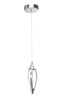 Picture of 223lm Meridian Etched Acrylic Chrome Integrated LED Mini Pendant