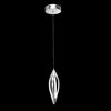 Foto para 223lm Meridian Etched Acrylic Chrome Integrated LED Mini Pendant