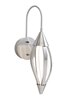 Foto para 264lm Meridian Etched Acrylic Brushed Nickel Integrated LED Sconce