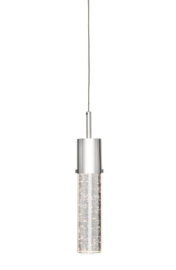 Picture of 406lm Kristall K9 Bubble Crystal With Faceted Edge Chrome Integrated LED mini pendant