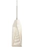 Foto para 213lm Vitalina Brushed Nickel & Stainless Steel Integrated LED 1LT LED  Mini Pendant