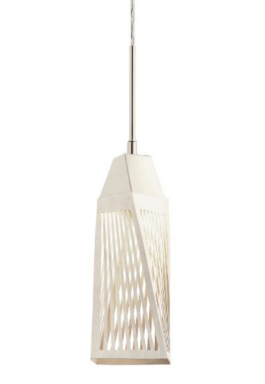 Picture of 213lm Vitalina Brushed Nickel & Stainless Steel Integrated LED 1LT LED  Mini Pendant