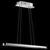 Foto para 961lm Quell Etched Acrylic Chrome Integrated LED Pendant