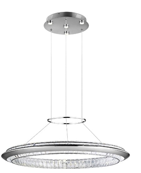 Picture of 953lm Joez Clear Crystal Chrome Integrated LED Pendant