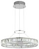 Foto para 1676lm Annette Clear Crystal Chrome Integrated LED Large Crystal Pendant