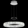 Foto para 1676lm Annette Clear Crystal Chrome Integrated LED Large Crystal Pendant