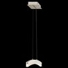 Foto para 948lm Valencia Matte White Acrylic Brushed Nickel Integrated LED Linear LED Pendant