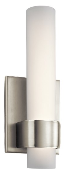 Picture of 932lm Izza Etched Opal Glass Brushed Nickel Integrated LED Sconce