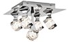 Foto para 1425lm Rockne Clear K9 Crystal Chrome Integrated LED 5 light flush