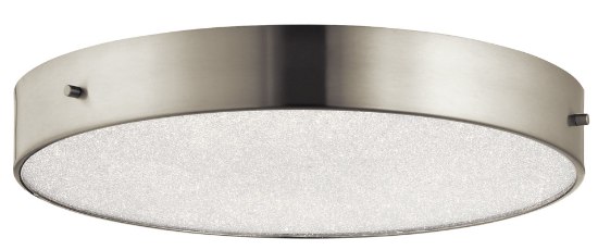 Picture of 2334lm Crystal Moon Clear Cubic Zirconia Chip Brushed Nickel Integrated LED Flush 15"