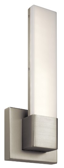 Picture of 671lm Pril White Acrylic Satin Nickel Integrated LED sconce with down light