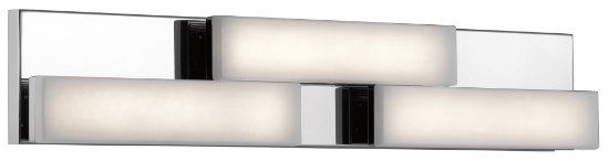 Picture of 2245lm Zagg White Acrylic Chrome Integrated LED 27" 3-Light Vanity