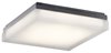 Picture of 2718lm Arston Press Glass - Painted White Inside Bronze Integrated LED 12" Square Flush