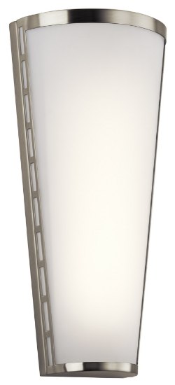 Picture of 964lm Vivela Bent  Glass Brushed Nickel Integrated LED Sconce