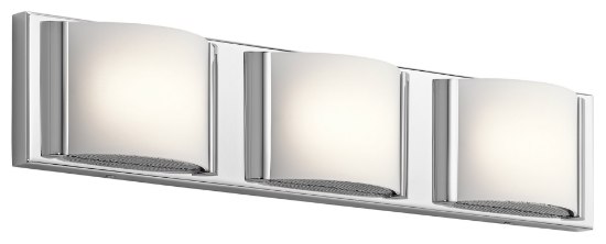 Foto para Bent Glass Chrome Integrated LED 22.5" Vanity