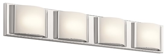 Picture of Bent Glass Chrome Integrated LED 30" Vanity