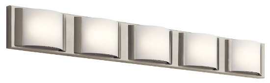 Picture of Bent Glass Brushed Nickel Integrated LED 37.25" Vanity