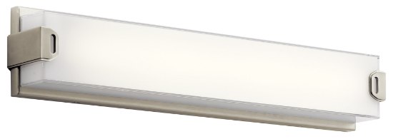 Picture of Miter Glass Brushed Nickel Integrated LED 24.25" Vanity