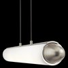 Picture of Bent Glass Brushed Nickel Integrated LED Linear Pendant