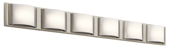 Picture of Bent Glass Brushed Nickel Integrated LED 44.75" Vanity