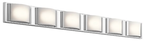 Picture of Bent Glass Chrome Integrated LED 44.75" Vanity