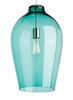 Picture of 60w Prescott Satin Nickel Incandescent Surf Green Squirrel Cage Pendant