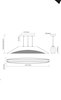 Picture of 2055lm Pandim Brushed Nickel Integrated LED 48.25" Linear Pendant