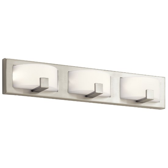 Picture of 30w 1237lm Bethwin Etched Opal Glass Brushed Nickel Integrated LED Vanity