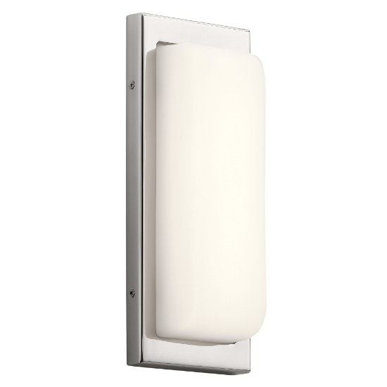 Picture of 15w 771lm Kelsi Etched Opal Glass Chrome Integrated LED Sconce