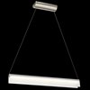 Foto para 40w 3159lm Rainfall Bent Glass Brushed Nickel Integrated LED Linear Pendant