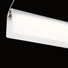 Picture of 40w 3159lm Rainfall Bent Glass Brushed Nickel Integrated LED Linear Pendant