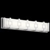 Picture of 35w 1387lm Velitri Clear Etched Mitered Glass Chrome Integrated LED Vanity