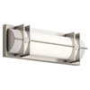 Picture of 20w 1364lm Nolan White Silk Screen Brushed Nickel Integrated LED Vanity