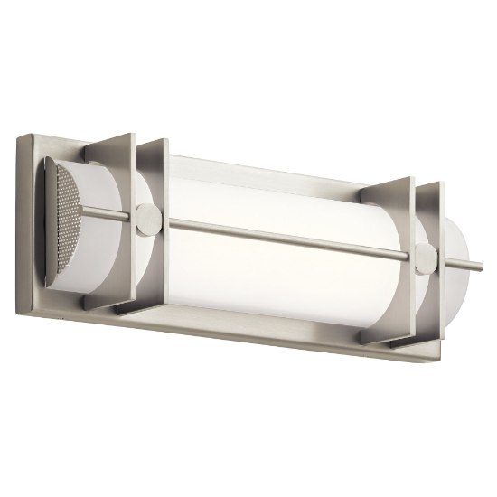 Picture of 20w 1364lm Nolan White Silk Screen Brushed Nickel Integrated LED Vanity