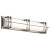 Picture of 40w 1811lm Nolan White Silk Screen Brushed Nickel Integrated LED Vanity