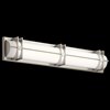 Foto para 50w 2229lm Nolan White Silk Screen Brushed Nickel Integrated LED Vanity