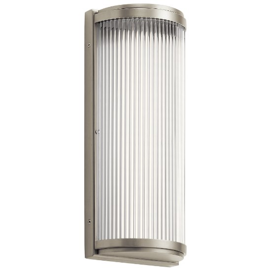 Picture of 20w 914lm Filter Clear Glass Rods Brushed Nickel Integrated LED Sconce