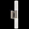 Foto para 14w 663lm Glacial Glow Ice Glass Brushed Nickel Integrated LED Sconce