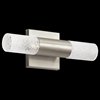 Picture of 14w 663lm Glacial Glow Ice Glass Brushed Nickel Integrated LED Sconce