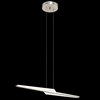 Picture of 23w 1504lm Flash Matte White Acrylic Brushed Nickel Integrated LED Linear Pendant